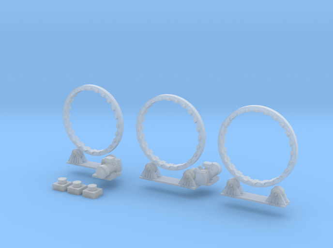 N Scale Rotary Kiln 27mm complete V5