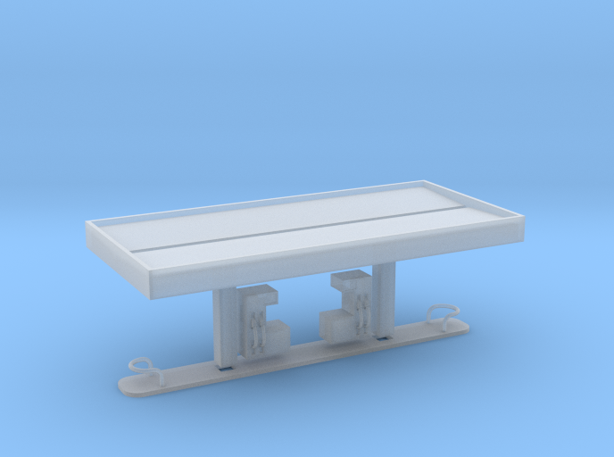 N Scale Gas Station FUD