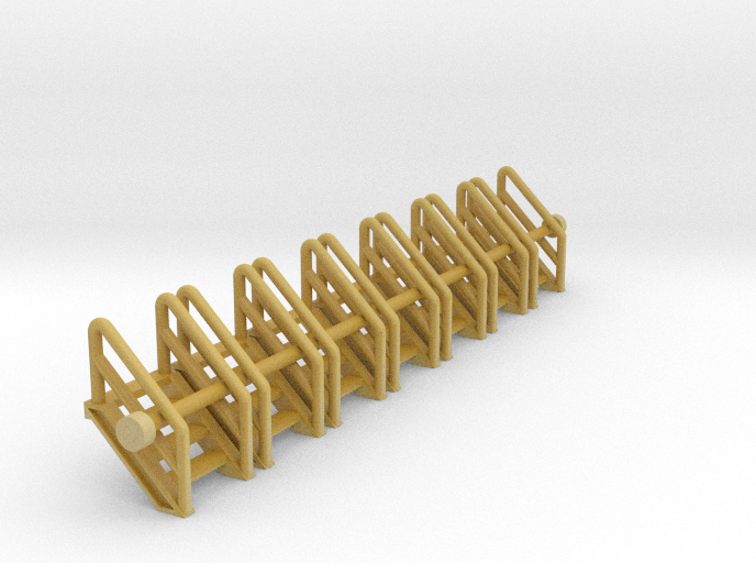 N Scale Stairs 4 (7 pc)