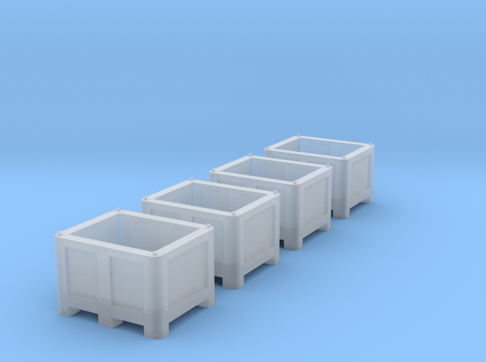 TT Scale Palletbox (4pc)