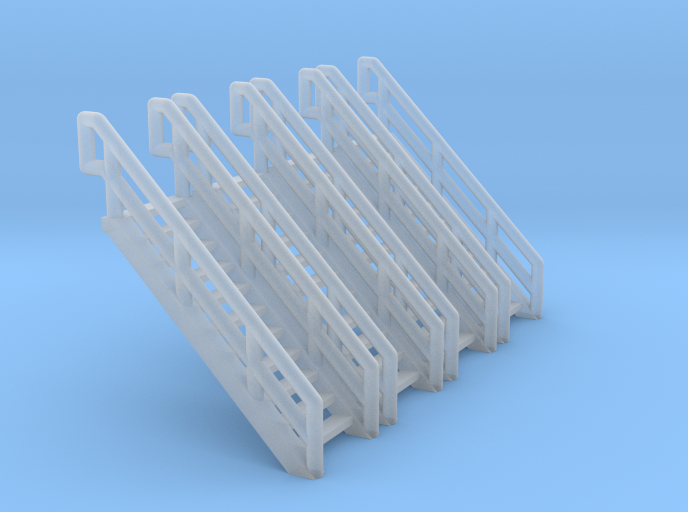 Z Scale Industrial Stairs 11 (4pc)