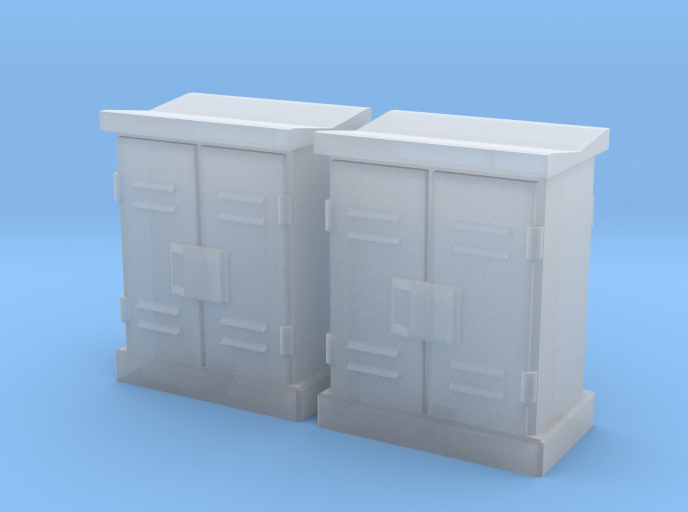 1:72 Relay Cabinets Low 2pc