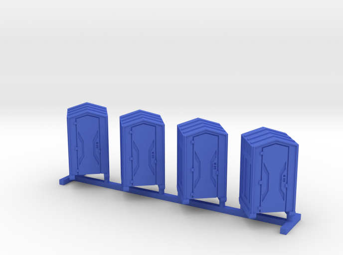 N Scale Portable Toilets 4pc