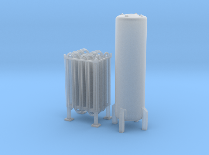 N Scale Cryogenic Vaporizer + Tank 38mm