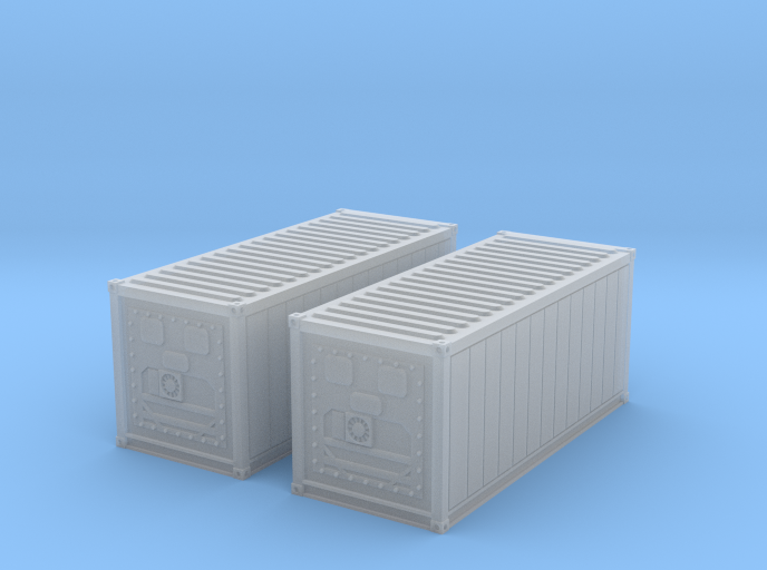 N Scale Refrigerated Container 20ft (2pc)