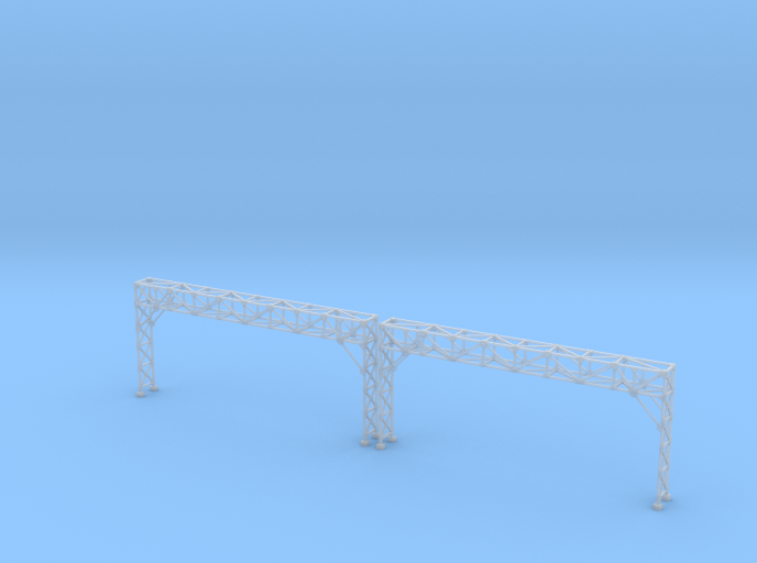 N Scale Signal Bridge Gantry 4 tracks 2pc