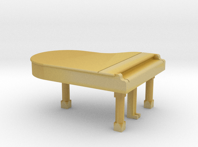 N Scale Grand Piano (Closed)