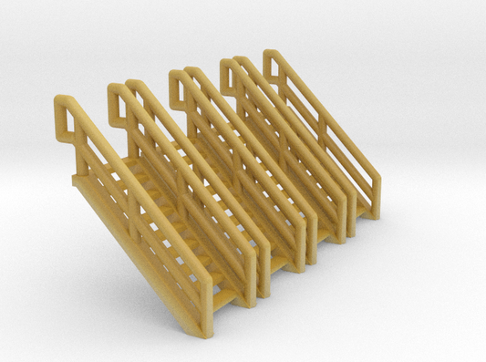 Z Scale Industrial Stairs 9 (4pc)