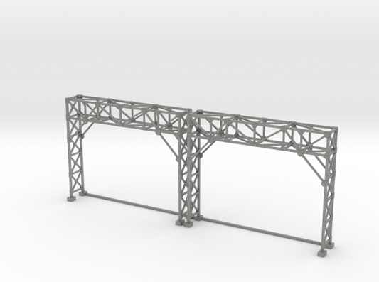 HO Signal Bridge Gantry 2 tracks 2pc