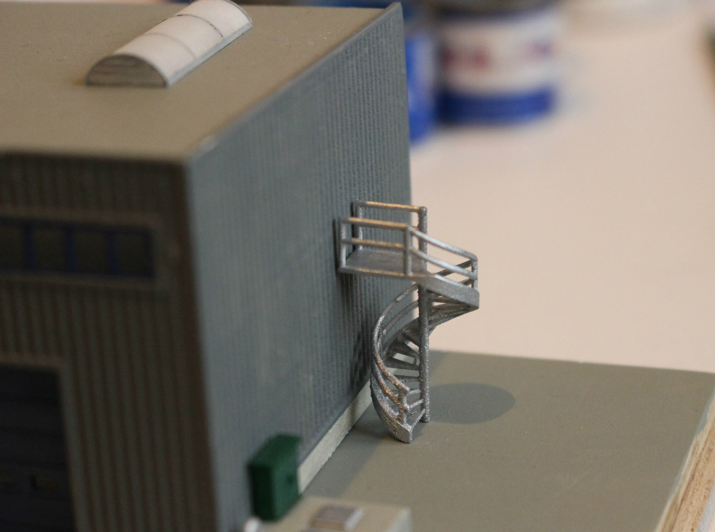 N Scale Fire Escape 1