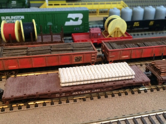 N Scale Concrete Ties Stack Load Double