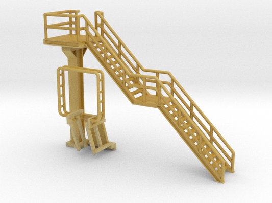 N Scale Tank Car loading Platform 1 Stairs Right