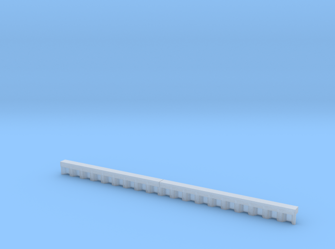 N Scale Sheet Piling Quay Wall H8 L142.5