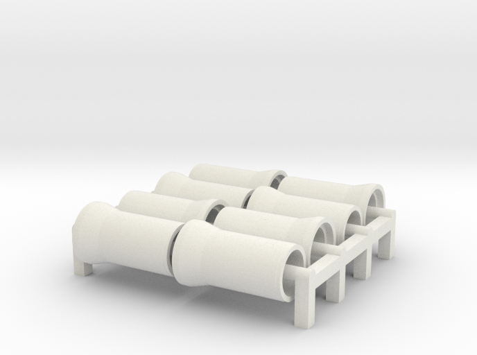 N Scale Sewer Pipes 1000mm 8pc