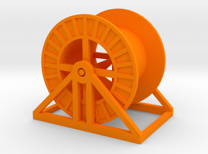 HO Steel Cable Reel (Empty)