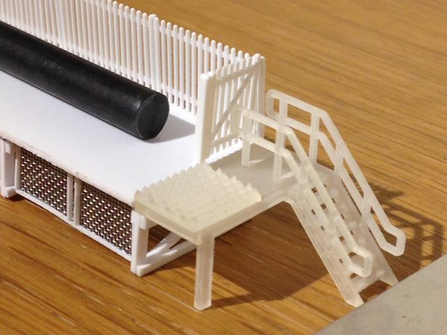 N Scale 6x Platform End Stairs