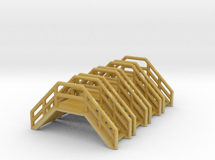 Z Scale Crossover Stairs (4pc)