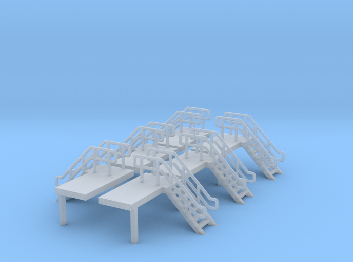 N Scale 6x Platform End Stairs