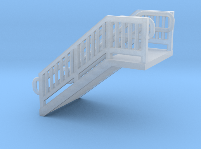 N Scale Steel Station Stairs H12.5W12.5mm