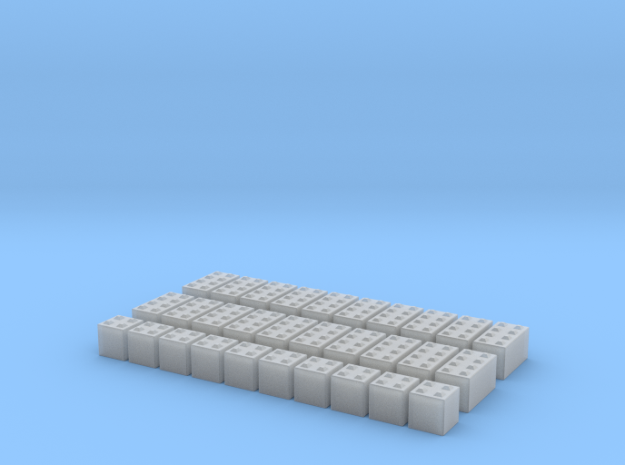 N Scale Concrete Blocks 30pc