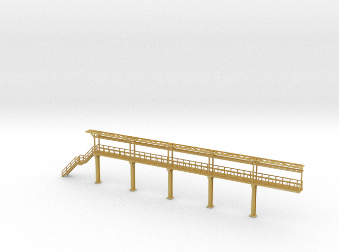 N Scale Tank Car loading Platform 5 End Section