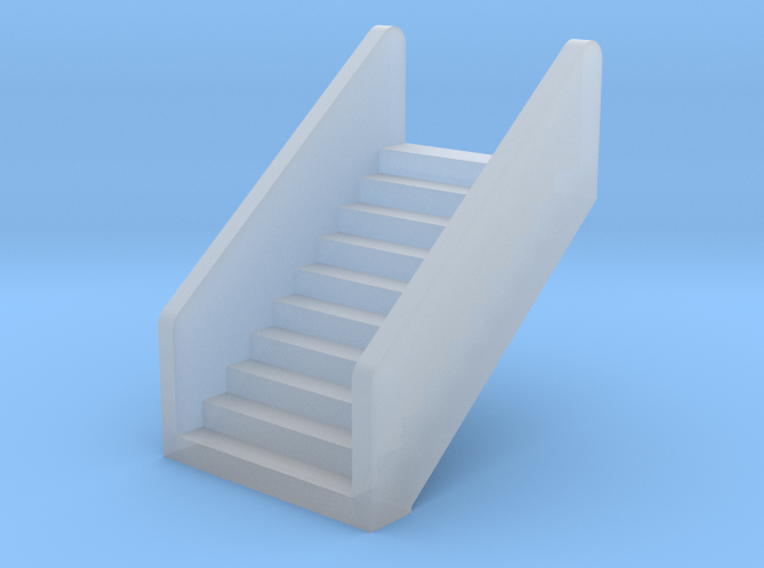 N Scale Station Stairs H12.5W12.5mm