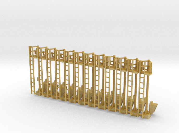 N Modern Signal Mast 1 Head High RH 12pc