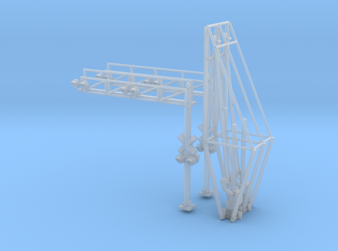 N Scale Crossing Gates 2 Lanes 2x2