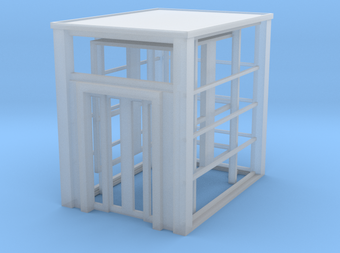 HO Scale Station Platform Elevator w cage