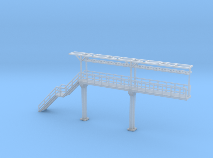 N Scale Tank Car loading Platform 2+stairs