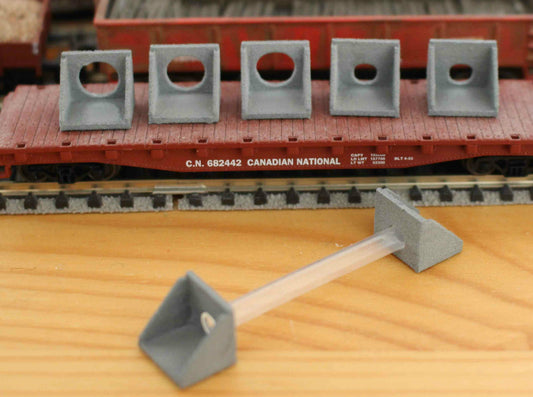 N Scale Culvert headwall ø600mm 4pc