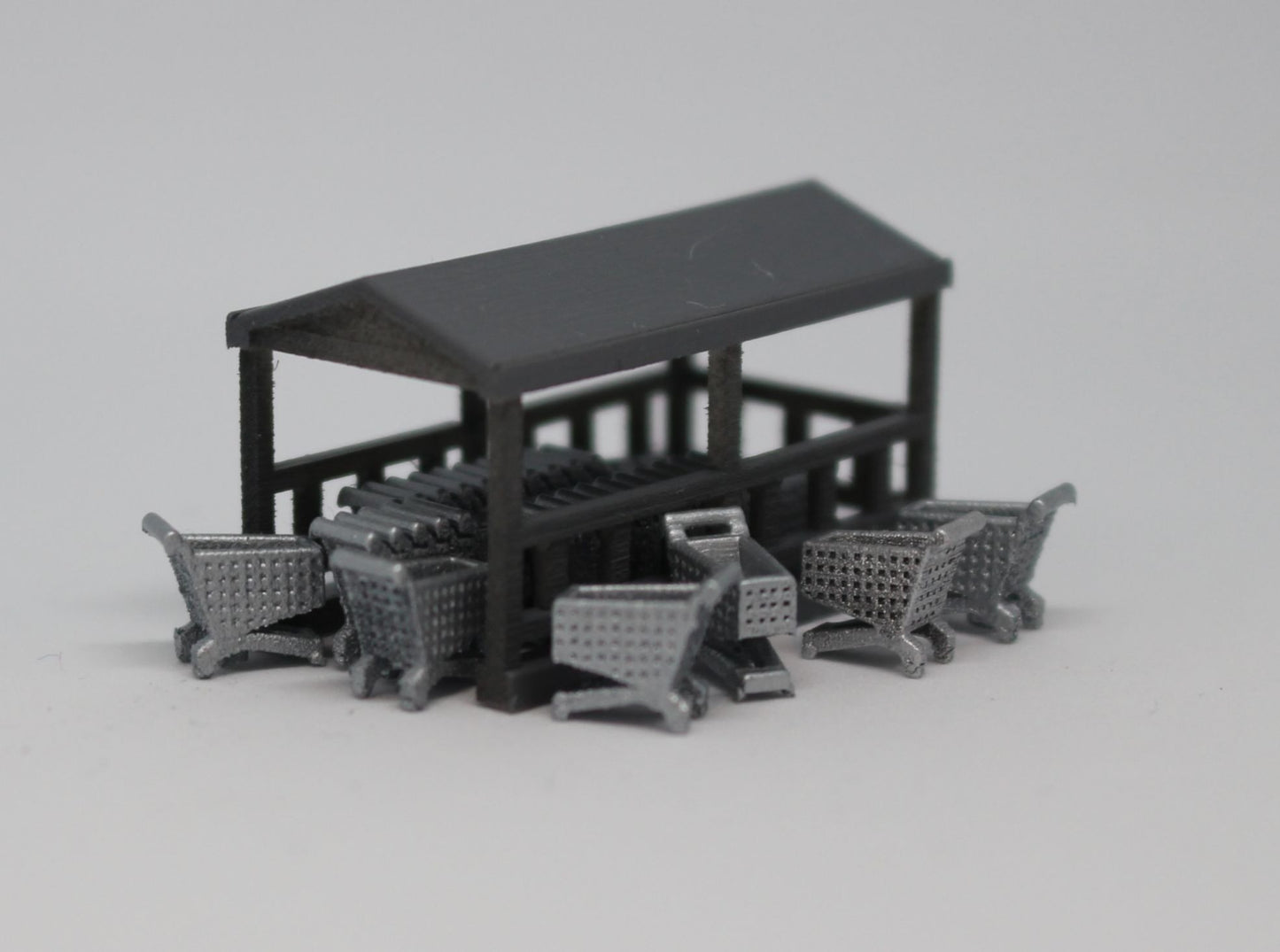 N Scale Grocery Cart Corral