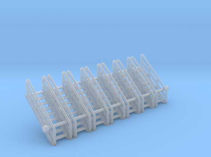 N Scale Stairs 9 (7 pc)