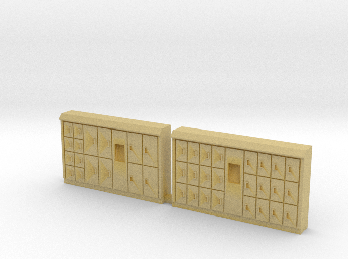 N Scale Bagage Lockers