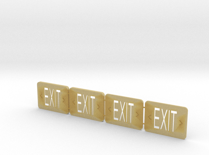 1:12 EXIT sign 4pc