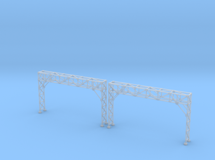 N Scale Signal Bridge Gantry 3 tracks 2pc