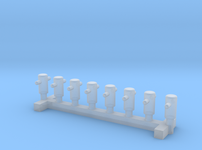 N Scale 8x Mooring Bollard 1