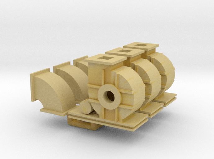 N Scale Blower w Elbow