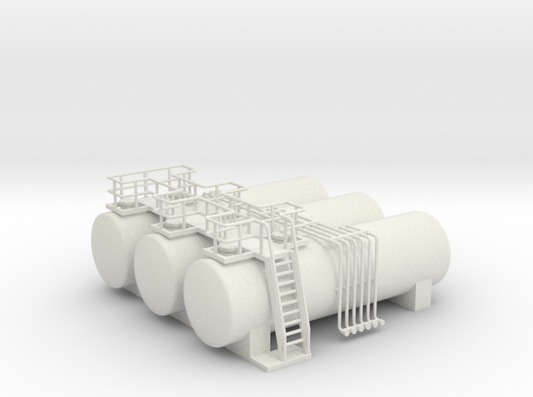 N Gauge 1:148 Tank Farm 3 tanks