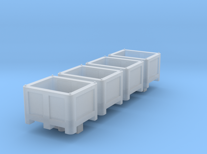 N Scale Palletbox (4pc)