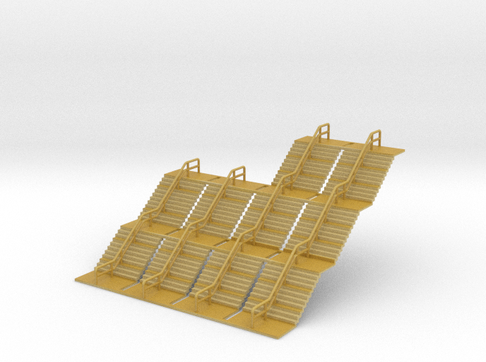 N Scale Stairs 2x30 2x45mm