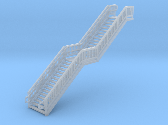 N Scale Steel Station Stairs 38.75mm