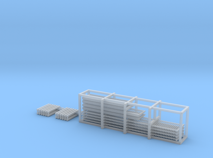 N Scale Modern Fence Set