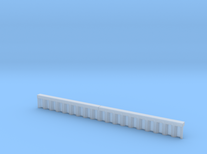 N Scale Sheet Piling Quay Wall H13 L142.5