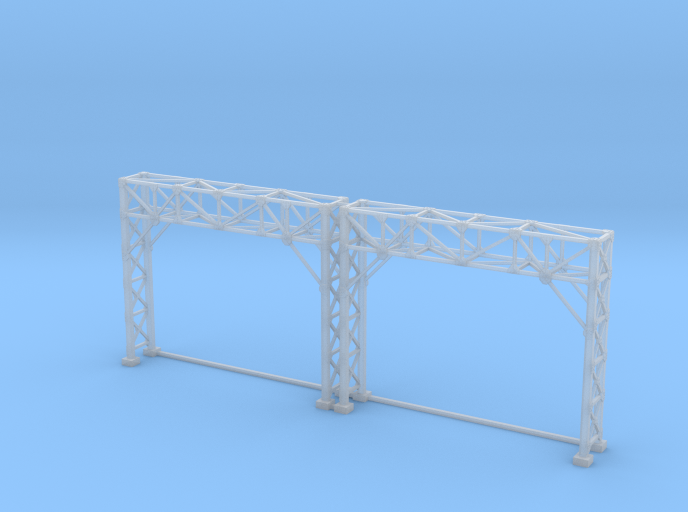 N Scale Signal Bridge Gantry 2 tracks 2pc