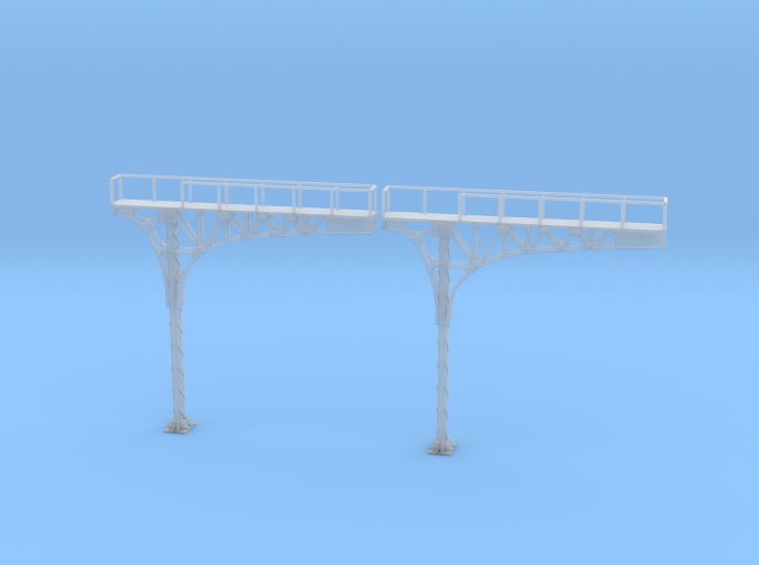 N Scale 2x ATSF Style Cantilever