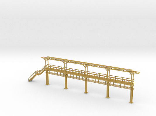 N Scale Tank Car loading Platform 2x2 - 1x stairs