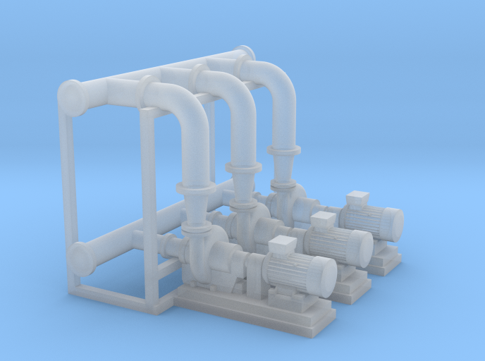 HO Scale Pump Section 3 Pumps