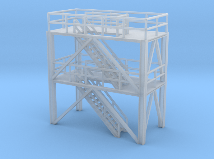 N Scale Refinery Stairs H36