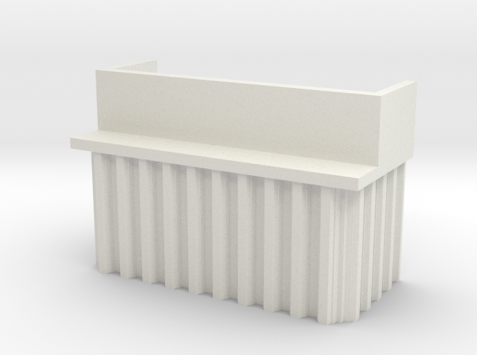 N Scale Bridge Abutment Sheet Piling (H55 W80)